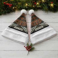 Bula Fiji Tapa Christmas Santa Hat Fijian Masi Vintage Vibes - Polynesian Pride