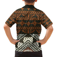 Bula Fiji Tapa Family Matching Summer Maxi Dress and Hawaiian Shirt Fijian Masi Vintage Vibes LT14 - Polynesian Pride