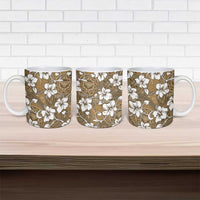 Kuvui Bula Fiji Ceramic Mug Fijian Tapa Seamless Hibiscus LT14 - Polynesian Pride