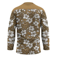 Kuvui Bula Fiji Hockey Jersey Fijian Tapa Seamless Hibiscus - Polynesian Pride