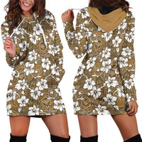 Kuvui Bula Fiji Hoodie Dress Fijian Tapa Seamless Hibiscus LT14 - Polynesian Pride