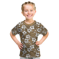 Kuvui Bula Fiji Kid T Shirt Fijian Tapa Seamless Hibiscus - Polynesian Pride