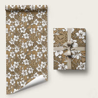 Kuvui Bula Fiji Wrapping Paper Fijian Tapa Seamless Hibiscus - Polynesian Pride