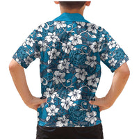 Karakarawa Bula Fiji Family Matching Mermaid Dress and Hawaiian Shirt Fijian Tapa Seamless Hibiscus LT14 - Polynesian Pride