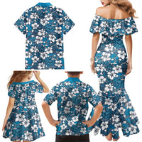 Karakarawa Bula Fiji Family Matching Mermaid Dress and Hawaiian Shirt Fijian Tapa Seamless Hibiscus LT14 - Polynesian Pride