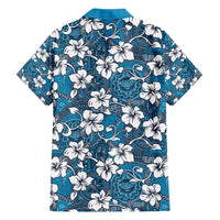 Karakarawa Bula Fiji Family Matching Off Shoulder Short Dress and Hawaiian Shirt Fijian Tapa Seamless Hibiscus LT14 - Polynesian Pride