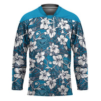 Karakarawa Bula Fiji Hockey Jersey Fijian Tapa Seamless Hibiscus - Polynesian Pride