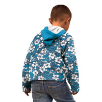 Karakarawa Bula Fiji Kid Hoodie Fijian Tapa Seamless Hibiscus - Polynesian Pride