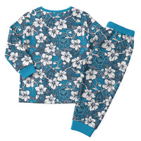 Karakarawa Bula Fiji Christmas Pajama Set Fijian Tapa Seamless Hibiscus - Polynesian Pride
