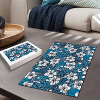 Karakarawa Bula Fiji Puzzle Fijian Tapa Seamless Hibiscus LT14 - Polynesian Pride