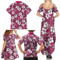 Piqi Bula Fiji Family Matching Summer Maxi Dress and Hawaiian Shirt Fijian Tapa Seamless Hibiscus LT14 - Polynesian Pride