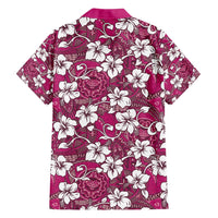 Piqi Bula Fiji Family Matching Tank Maxi Dress and Hawaiian Shirt Fijian Tapa Seamless Hibiscus LT14 - Polynesian Pride