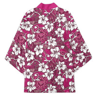 Piqi Bula Fiji Kimono Fijian Tapa Seamless Hibiscus LT14 - Polynesian Pride