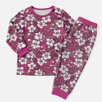 Piqi Bula Fiji Christmas Pajama Set Fijian Tapa Seamless Hibiscus - Polynesian Pride