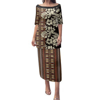Bula Fiji Masi Family Matching Puletasi and Hawaiian Shirt Tapa Tropical Hibiscus Half Stylized - Polynesian Pride