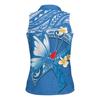 Polynesia Diabetes Awareness Month Women Sleeveless Polo Shirt In November We Wear Blue