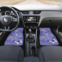 Polynesia Stomach Cancer Awareness Car Mats Periwinkle Ribbon Brave Strong!