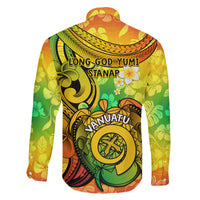 Halo Vanuatu Family Matching Off Shoulder Maxi Dress and Hawaiian Shirt Sand Drawing Turtle Polynesian Tropical Flowers LT14 - Polynesian Pride