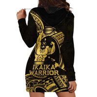 Gold Hawaii Ikaika Warrior Hoodie Dress Hawaiian Power LT14 - Polynesian Pride