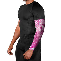 Personalised Polynesia Breast Cancer Awareness Arm Sleeves Think Pink Ribbon Polynesian Butterflies