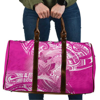 Polynesia Breast Cancer Awareness Travel Bag Think Pink Ribbon Polynesian Butterflies