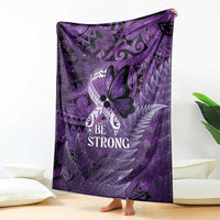 Lupus Awareness Month New Zealand Blanket Be Strong Warrior Maori Silver Fern