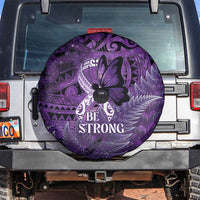 Lupus Awareness Month New Zealand Spare Tire Cover Be Strong Warrior Maori Silver Fern
