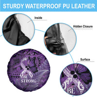 Lupus Awareness Month New Zealand Spare Tire Cover Be Strong Warrior Maori Silver Fern