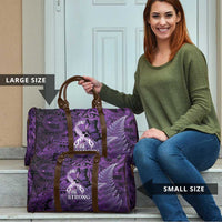 Lupus Awareness Month New Zealand Travel Bag Be Strong Warrior Maori Silver Fern