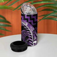 Purple Matariki New Zealand 4 in 1 Can Cooler Tumbler Maori Poutama Galaxy Vibes LT14 - Polynesian Pride