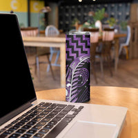 Purple Matariki New Zealand Skinny Tumbler Maori Poutama Galaxy Vibes LT14 - Polynesian Pride