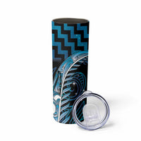 Blue Matariki New Zealand Skinny Tumbler Maori Poutama Galaxy Vibes LT14 - Polynesian Pride