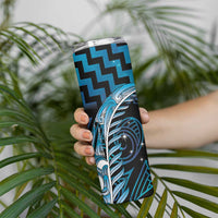 Blue Matariki New Zealand Skinny Tumbler Maori Poutama Galaxy Vibes LT14 - Polynesian Pride