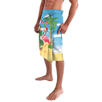 Flamingo Hawaii Summer Christmas Personalized Lavalava Mele Kalikimaka Beachy Vibes
