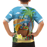 Chilling Parrot Hawaii Summer Christmas Personalized Hawaiian Shirt It's 5 O'Clock Somewhere Beachy Vibes LT14 - Polynesian Pride
