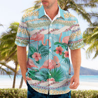 Flamingo Hawaii Summer Hawaiian Shirt Hawaiian Lei Pakala Motifs Tropical Style LT14 - Polynesian Pride