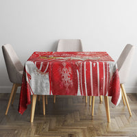New Zealand Christmas In July Tablecloth Funny Santa Sheep Meri Kirihimete Red