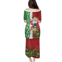 Meri Kirihimete New Zealand Personalised Puletasi Cute Santa NZ Animals and Pohutukawa LT14 - Polynesian Pride