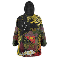 Papua New Guinea 50th Independence Anniversary Wearable Blanket Hoodie Independen Stet bilong Papua Niu Gini LT14 - Polynesian Pride