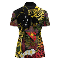 Papua New Guinea 50th Independence Anniversary Women Polo Shirt Independen Stet bilong Papua Niu Gini LT14 - Polynesian Pride