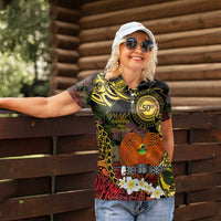 Papua New Guinea 50th Independence Anniversary Women Polo Shirt Independen Stet bilong Papua Niu Gini LT14 - Polynesian Pride