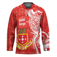 Personalised Kolisi Tonga Hockey Jersey Mate Maa Tonga Ngatu Pattern - Polynesian Pride