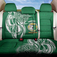 Personalised Liahona - Saineha High School Back Car Seat Cover Tongan Ngatu Pattern LT14 One Size Green - Polynesian Pride