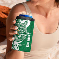 Personalised Liahona - Saineha High School 4 in 1 Can Cooler Tumbler Tongan Ngatu Pattern - Polynesian Pride
