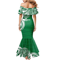 Personalised Liahona - Saineha High School Family Matching Mermaid Dress and Hawaiian Shirt Tongan Ngatu Pattern LT14 - Polynesian Pride