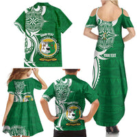 Personalised Liahona - Saineha High School Family Matching Summer Maxi Dress and Hawaiian Shirt Tongan Ngatu Pattern LT14 - Polynesian Pride