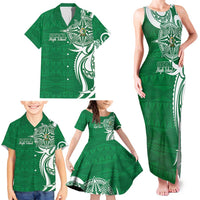 Personalised Liahona - Saineha High School Family Matching Tank Maxi Dress and Hawaiian Shirt Tongan Ngatu Pattern LT14 - Polynesian Pride