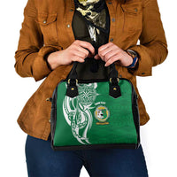 Personalised Liahona - Saineha High School Shoulder Handbag Tongan Ngatu Pattern - Polynesian Pride