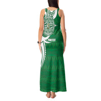 Personalised Liahona - Saineha High School Tank Maxi Dress Tongan Ngatu Pattern LT14 - Polynesian Pride