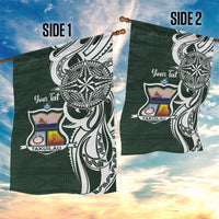 Personalised Tonga Takuilau College Garden Flag Est 1975 Tongan Ngatu Pattern LT14 - Polynesian Pride